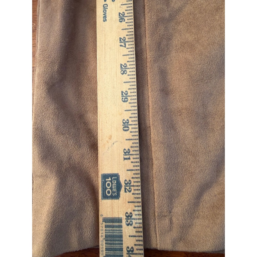 Lauren Ralph Lauren Faux Suede Sheath Dress Tan Brown Sleeveless Size 0 NWT - Picture 9 of 11